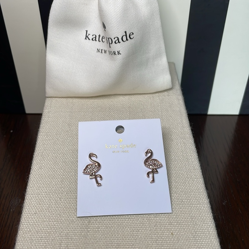 Kate Spade Pink Flamingo Earrings